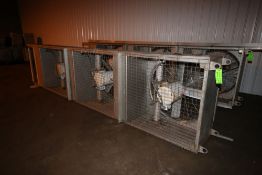 3-Fan Blower Units, with 3-Fans & 3-Motors, Overall Dims.: Aprox. 217