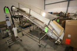 S/S Incline Conveyor, Mounted on S/S Frame, with Aprox. 24