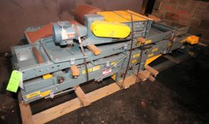 (8) Assorted Hytrol Conveyor Sections on Skid, Includes 5 ft to 10 ft Sections with 14