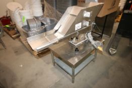 Eriez Hi-Vi Vibratory Shaker Deck, with S/S Feed Chute, with S/S Table, with Aprox. 30