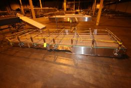 (3)-Sections of 4-Lane S/S Conveyor, Aprox. 16