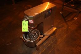 General Slicing S/S Mixer, M/N 20, with S/S Bowl, Dough Hook Attachment, Beater Attachment, & Whip