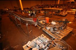 Remaining S/S Conveyor, Straight Sections & Curve Sections, with Aprox. 5