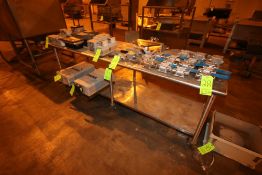 S/S Table with S/S Bottom Shelf, Aprox. 95-1/2