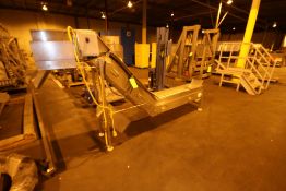 S/S Incline Conveyor with Flights, with S/S Discharge Chute, with 11-1/2