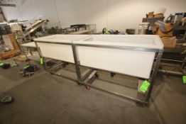 Marination Bins, Mounted on S/S Frame, Internal Dims.: Aprox. 48