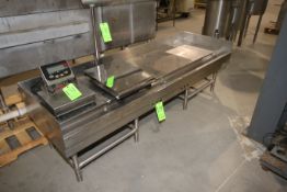 S/S Drain Table, Overall Dims.: Aprox. 84