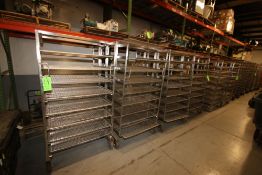 Portable S/S Racks, with (8) S/S Wire Shelves, Overall Dims.: 39-1/2