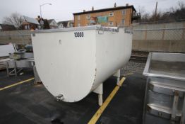 Creamery Package 1,000 Gal. S/S Jacketed Horizontal Milk Tank, M/N R10000, S/N 11218, with