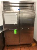 Randell 46 CuFt Reach-In S/S Refrigerator, Model 2020, S/N W858501-1, 2-Door, Mounted on Casters