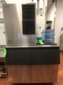 Hoshizaki Air-Cooled Icemaker Model KM-901MAH, S/N GO4886D, Hoshizaki Ice Storage Bin, Model B-