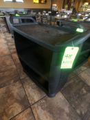 (2) Carlisle Black Push Carts with Racks