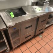 Randell Refrigerator / Sandwich Prep Table, Model 9030K-7, S/N W1052641-1, 48