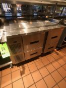 Randell Refrigerator / Sandwich Prep Table, Model 9030K-7, S/N W1035669-1, 48