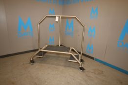 S/S 2-Step Portable Platform, with Plastic Grating & S/S Hand Rail, Overall Dims.: Aprox. 67