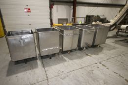 S/S Portable Totes, Internal Dims.: Aprox. 24-1/2