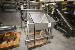 S/S Pneumatic Funnel Dumper, with Bottom Mounted Butterfly Valve, with S/S Frame with Pneumatic