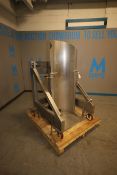 MetalCraft Inc. S/S Pneumatic Barrel Dumper, M/N D.D., S/N 11618, Barrel Chamber Dims.: Aprox. 23