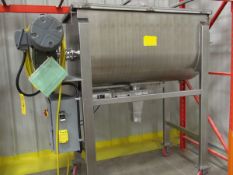 Single Shaft Stainless Steel Ribbon Blender, Model , S/N , Owner Item Number , (Located in Sioux