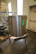 Chem-Tek Aprox. 170 Gal. S/S Single Wall T ank, M/N 1-1, Internal Tank Dims.: 37