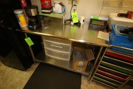 S/S Tables, Overall Dims.: Aprox. 72-1/2