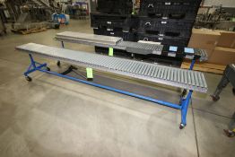 S/S Roller Conveyor, Mounted on Portable Frames, Overall Dims.: Aprox. 119