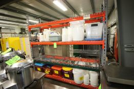 Warehouse Shelving Unit, with (4) Shelves, with (2) Aprox. 8' H Uprights & (4) Sets of Aprox. 96