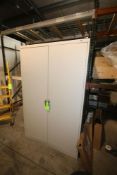 Double Door Cabinets, (1) Mounted on Portable Frame, Overall Dims.: Aprox. 48