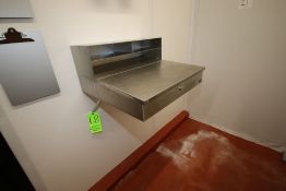 S/S Foreman Deck, Wall Mounted, Overall Dims.: Aprox. 22-1/2