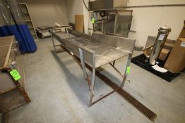 S/S Drainage Chute, Overall Dims.: Aprox. 120