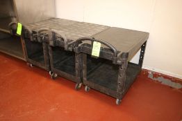 Plastic Push Carts, Overall Dims.: Aprox. 43-1/2