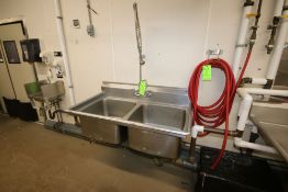 Eagle S/S Double Bowl Sink with Spray Nozzel, Overall Dims.: Aprox. 54