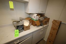 Lot of Assorted Parts, Inlcudes Smaller Motors, Fan Blade, Hoses, Filters, and Other Present Parts