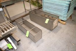 S/S Draining Cages, Internal Dims.: (1) Aprox. 47-1/2