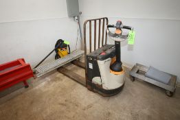 Crown 4,500 lb. Electric Pallet Jack, M/N 2300, S/N 5A802430, with 24 Volt Battery, Includes Wall