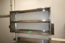 S/S Wall Mounted Shelving Unit, Overall Dims.: Aprox. 56-1/2