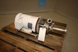 Cherry-Burrell 5 hp Centrifugal Pump, M/N AHK-1, S/N 3948, with 3450 RPM Motor, 208-230/460 Volts,