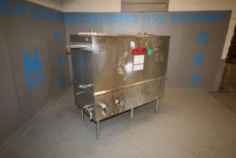 3 - Compartment Rectangular S/S CIP Tank, (2) End Compartments 200 Gal, (1) Middle Compartment 160