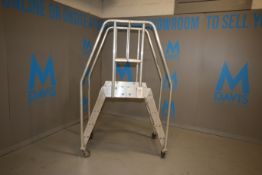 Galvanized Step Over Platform, Step Over Opening (Floor to Platform): Aprox. 37