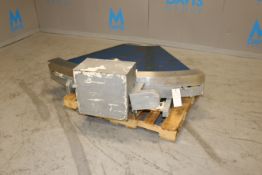 Clanlec Incorp. S/S Corner Conveyor, M/N PRN 6043-60, S/N 2621, with Aprox. 39-1/2
