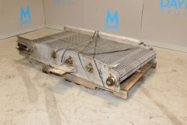 S/S Mesh Conveyor Section, with S/S Mesh Belt, Overall Dims.: Aprox. 67