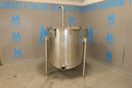 Cherry-Burrell S/S Single Wall/Slope Bottom Tank, with Aprox. 3