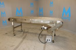 Straight Section of S/S Mesh Conveyor, with 1725 RPM Drive, Overall Dims.: Aprox. 105