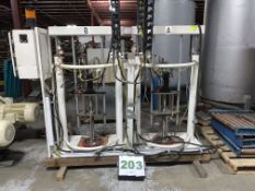 RSJ Dual Head Drum Pump - Pharma quality for metal kegs and Pails -- Air and Hydraulic -- (LOCATED