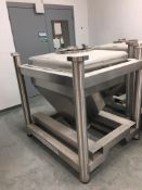 (3) Tote Systems Stainless Steel Product Bins. 560 Liter, 148 Gallons, Approx 20 CFT. As shown in