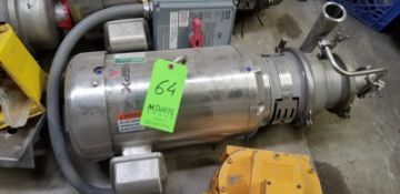 SPX Stainless Steel Fristam Centrifugal Pump; 2 1/2