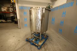 Aprox. 220 Gal. S/S Single Wall Vertical Tank, with Lighnin Agitation, Tank Dims.: Aprox. 40