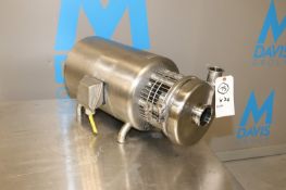 Tri-Clover Aprox. 10 hp S/S Centrifugal Pump, M/N CS328MD18T-S, S/N U7604, with Aprox. 3