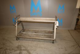 S/S Double Tier Portable Cart, Overall Dims.: Aprox. 67