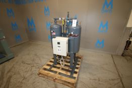 2014 Air Tak Dual Vertical Air Receiving Tanks, S/N 88728-9 & 88728-10, MAWP 65 PSI @ 650 F, MDMT -